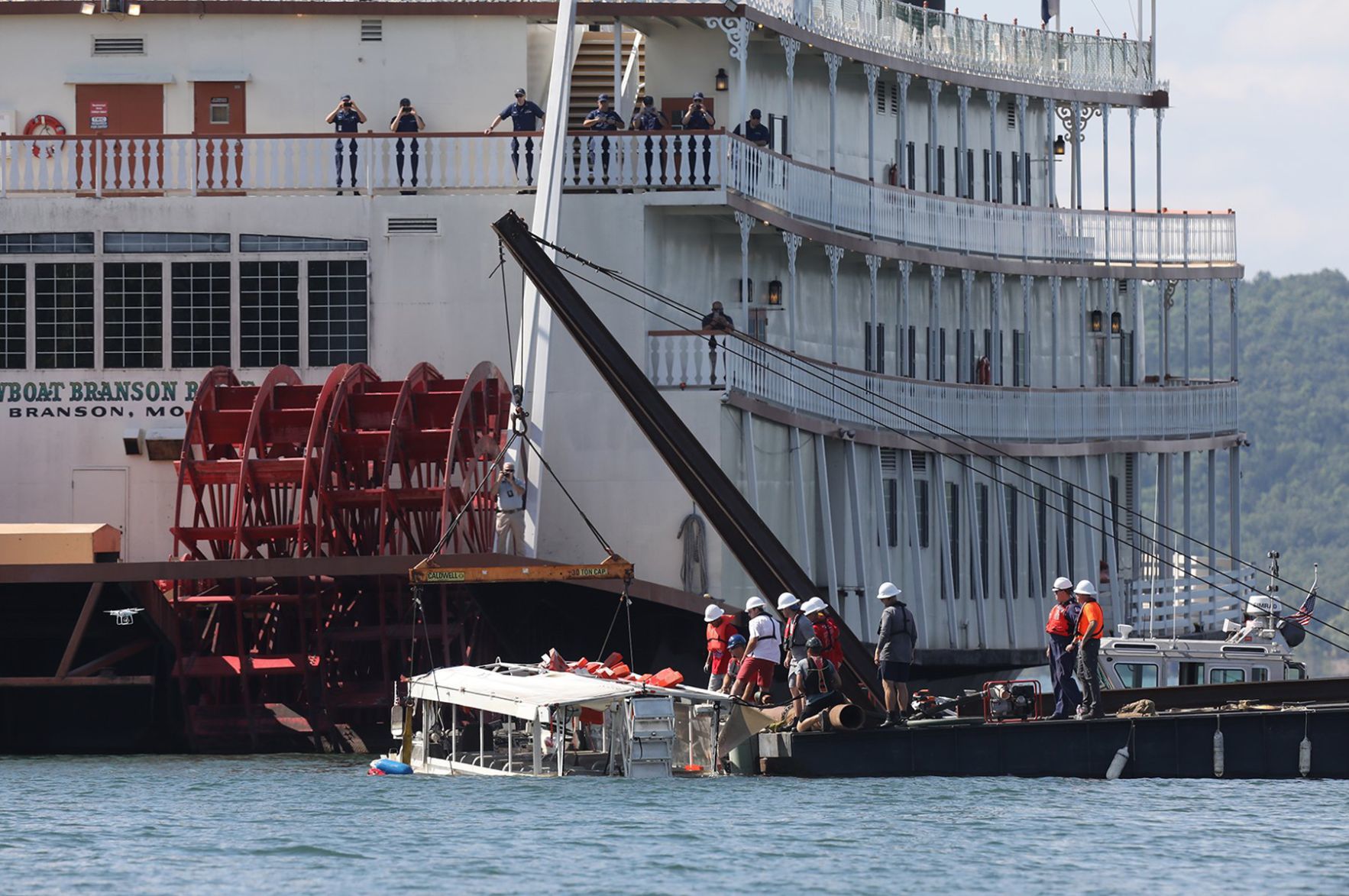 Duck Boat recovered from the bottom of Table Rock Lake
